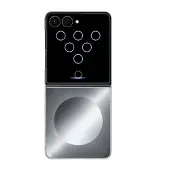 Samsung Flipsuit-fodral till Galaxy Z Flip 8 med interaktivt LED-kort – grått