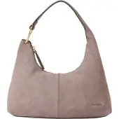 Calvin Klein Soft Suede Shoulder Bag