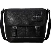 Calvin Klein Pebbled Signature Logo Messenger Bag