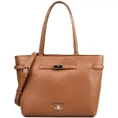 U.S. POLO ASSN. Shoppingväska 'STANFORD' cappuccino