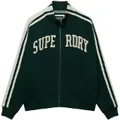 Superdry Athletic Applique Loose Sweatshirt Med Dragkedja