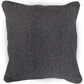 Nordstrand Prydnadskudde 45x45 cm - 100% bomull - Antracitgrå