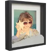 Super Merchant 3D-fotoram Box Djup Rymlig 23X23 ( 25X25 ) Kvadratisk Svart Cm