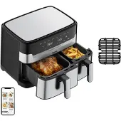 Tefal Dual Easy Fry & Grill Ey905d 8.3l 2700w Airfryer