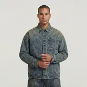 G-Star G-S022 Boxy Selvedge Overshirt - Medium blue - Men