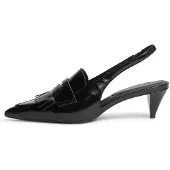 Tommy Hilfiger Leather Pointed Toe Penny Slingbacks