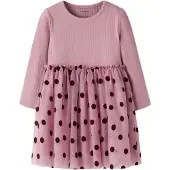 Name it Klänning 'NMFNAGINA' gammalrosa / svart