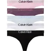 Calvin Klein 5 Pack Thongs Extra Soft Cotton Stretch