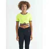 Tommy Life Elastisk kortärmad T-shirt med rund halsringning