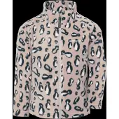 Didriksons Monte Printed Kids' Full-Zip Penguino Beige
