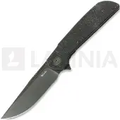 Reate Remedy fällkniv, Black Glass FatCarbon, Satin DLC