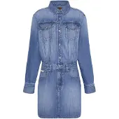 Calvin Klein Relaxed Denim Trucker Dress
