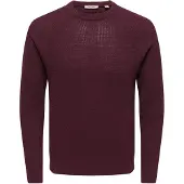 Only & Sons Tröja 'ONSHAY' vinröd