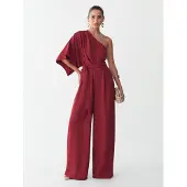 BWLDR Jumpsuit 'Mona' körsbärsröd