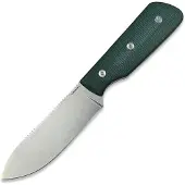 Straight Line Bigger Digger - Stonewashed - Green Canvas Micarta kniv
