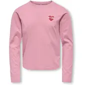 ONLY GIRLS T-shirt 'KOGREX' rosa / röd / vit