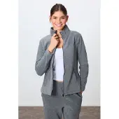 Tommy Life Kvinnors långärmad zip-up träningsdräkt set