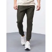 Tommy Life Herr Slim Fit Fleece Träningsbyxor