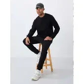 Tommy Life Mansset i bomull-polyester fleecetröja och byxor