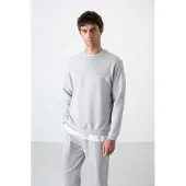 Tommy Life Fleece Sweatshirt och Byxor Set för Herrar