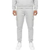 SikSilk Herr Logo Cargo Joggingbyxor (Grå Marl)