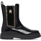 Tommy Hilfiger TH Monogram Brushed Cleat Lace Up Boots