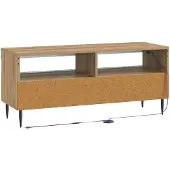 vidaXL LED TV-skåp Artisan-ek Konstruerat trä