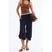 Busem Kvinnors bomullsblandning rakbenade sweatpants