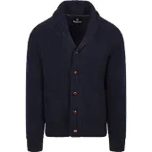 Barbour Cardigan Shawl Hartland Marinblå Blå Mörkblå Storlek