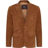 Infinity Leather Herrjacka i italiensk beige mocka i mocka - Trabzon