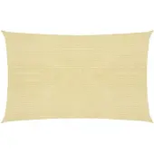 vidaXL Solsegel 160 g/m² beige 2x4,5 m HDPE
