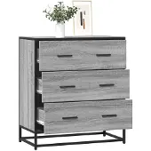 vidaXL Skåp, Grå Sonoma Ek, 68X35X76 Cm Material Träbaserat
