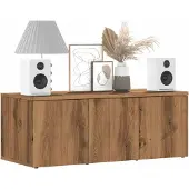 vidaXL Tv-bänk artisan ek 80x34x30 cm konstruerat trä