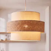 Duolla Hänglampa Space , Creme / bärnsten, Sovrum, Textil / tyger / siden, Ungt boande, Pendellampa