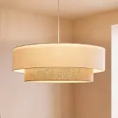 Duolla Hänglampa Boho , Creme / bärnsten, Sovrum, Textil / tyger / siden, Pendellampa