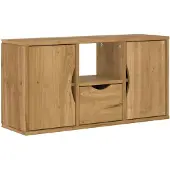 vidaXL TV-bänk med låda "ODDA" 79x24x40 cm massiv furu