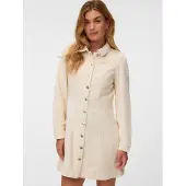 Vero Moda Skjortklänning 'VMDaisy' kitt