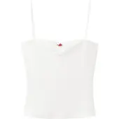 Mango Topp 'ROSE' grön / röd / vit