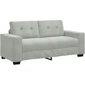 vidaXL Loveseat soffa ljusgrå 180x77x82 cm sammet