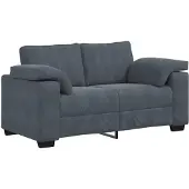 vidaXL Loveseat soffa mörkgrå 160x77x82 cm sammet
