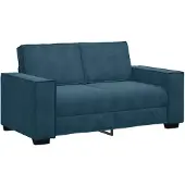 vidaXL 2-sitssoffa blå 160x78x84 cm sammet