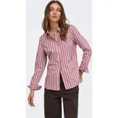 JDY Blus mörklila / gammalrosa / vit