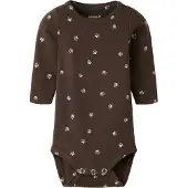 Name it Body l/ä - NbmLaris - Chocolate Brown - - 62 - Body L/Ä