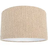 QAZQA Beige tyglampskärm med bouclétyg 35/35/20