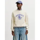 Jack & Jones Sweatshirt 'JORFREDERIKSBERG' blå / ullvit