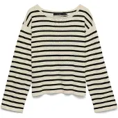 Vero Moda Tröja 'VMNoma' svart / off-white