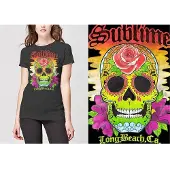 Ginza.se Sublime: Ladies T-Shirt/Colour Skull (Black) (XX-Large)