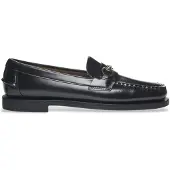 Sebago för kvinnor. 7001CD0 Classic Joe lädermockasiner svart (39), Hud, Karta, Ingen, Casual, Parti, Klassisk