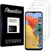 Phonillico Härdat Glas för Samsung Galaxy M14 5G [4-pack] Skärmskyddsfilm
