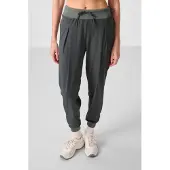 Tommy Life Mellanmidja Tunna Jersey Joggerbyxor med Ficka